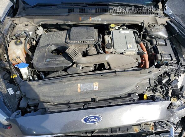 3FA6P0LUXGR315506 2016 FORD FUSION Угольный Вид задней части салона