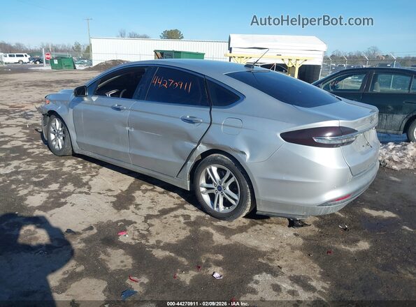 3FA6P0LUXJR123798 2018 FORD FUSION HYBRID Silver Rear left