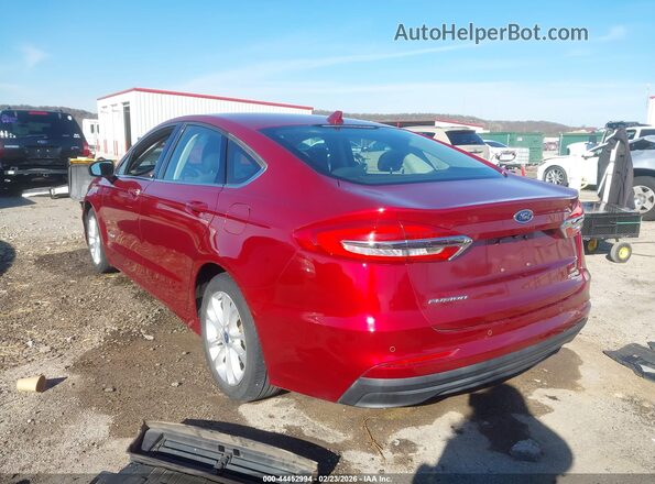 3FA6P0LUXKR263061 2019 FORD FUSION HYBRID Бордовый Задняя левая четверть