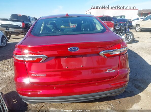 3FA6P0LUXKR263061 2019 FORD FUSION HYBRID Бордовый 