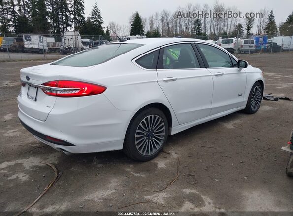 3FA6P0PU3JR193749 2018 FORD FUSION ENERGI White Tył prawy