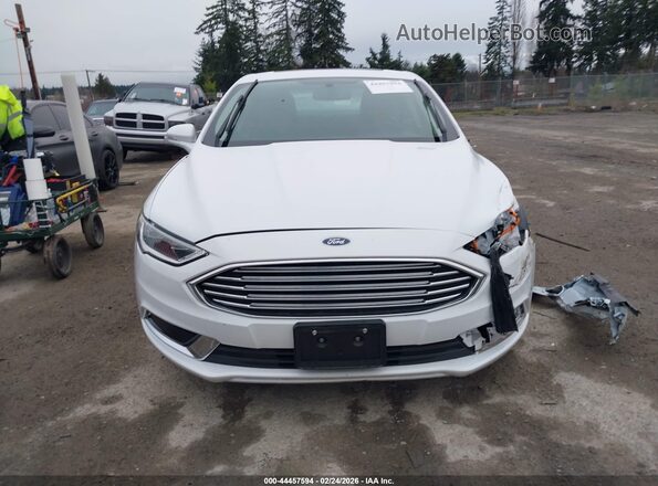 3FA6P0PU3JR193749 2018 FORD FUSION ENERGI White Widok zestawu wskaźników