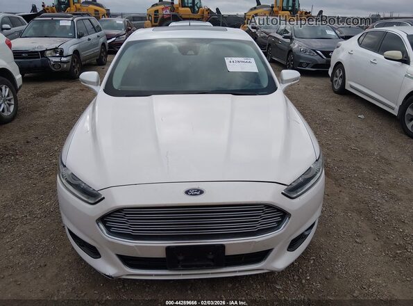3FA6P0RU0GR108307 2016 FORD FUSION HYBRID Белый Вид щитка приборов