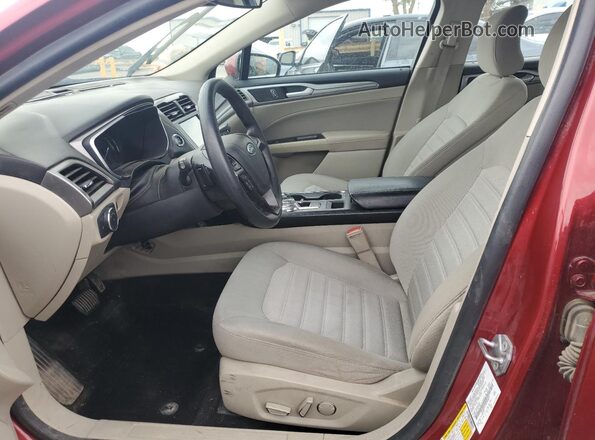 3FA6P0T91KR268645 2019 FORD FUSION Red 