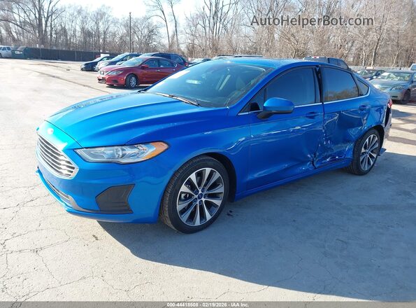 3FA6P0T95LR259707 2020 FORD FUSION Blue Front left