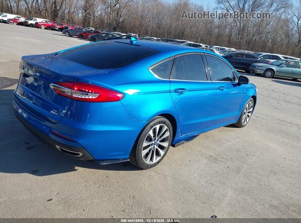 3FA6P0T95LR259707 2020 FORD FUSION Blue Rear right