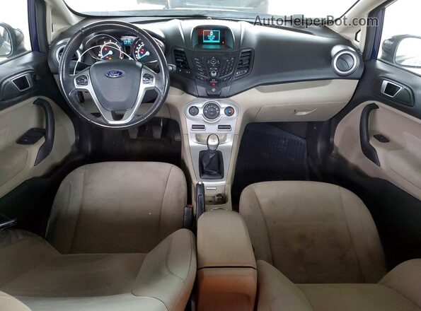3FADP4BE7GM128830 2016 FORD FIESTA Синий Вид панели приборов