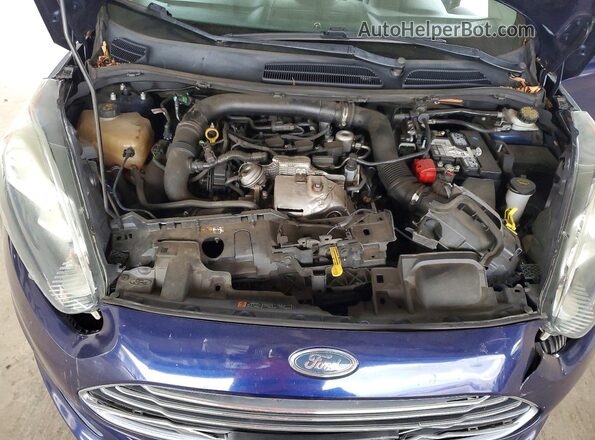3FADP4BE7GM128830 2016 FORD FIESTA Синий Вид задней части салона