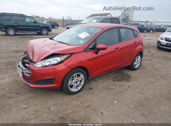3FADP4EJ1JM128662 2018 FORD FIESTA Red წინა მარცხენა ხედი სამი მეოთხედიდან