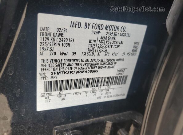3FMTK3R79RMA06569 2024 FORD MUSTANG MACH-E PREMI Black 