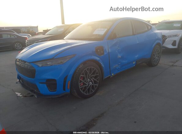 3FMTK4SX7NMA11778 2022 FORD MUSTANG MACH-E Blue Передня ліва чверть