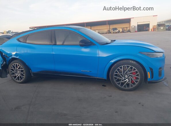 3FMTK4SX7NMA11778 2022 FORD MUSTANG MACH-E Blue Вид задньої частини салону