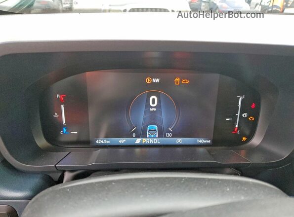 3FTTW8BA3SRB69478 2025 FORD MAVERICK Green Instrument cluster view