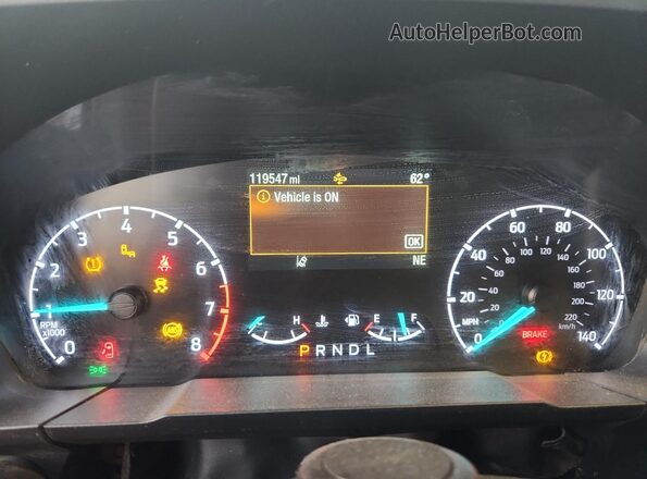 3FTTW8E98NRA97263 2022 FORD MAVERICK Белый Вид щитка приборов