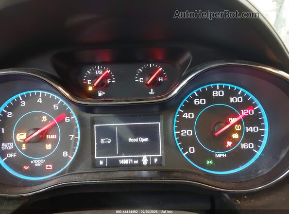 3G1BE6SM1HS607230 2017 CHEVROLET CRUZE Белый Вид задних сидений