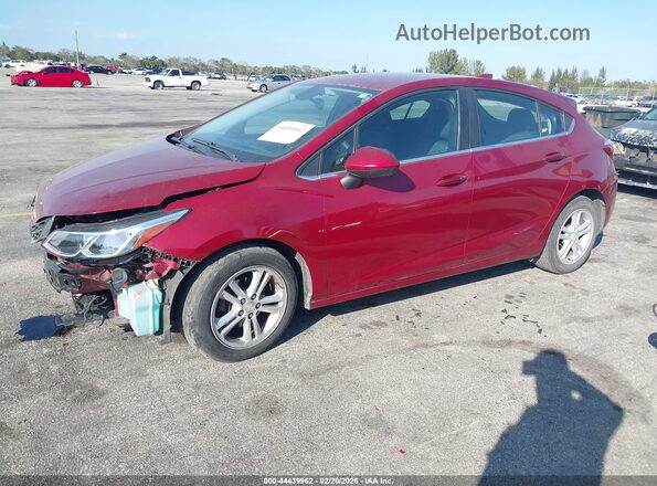 3G1BE6SM6JS642142 2018 CHEVROLET CRUZE Red წინა მარცხენა ხედი სამი მეოთხედიდან
