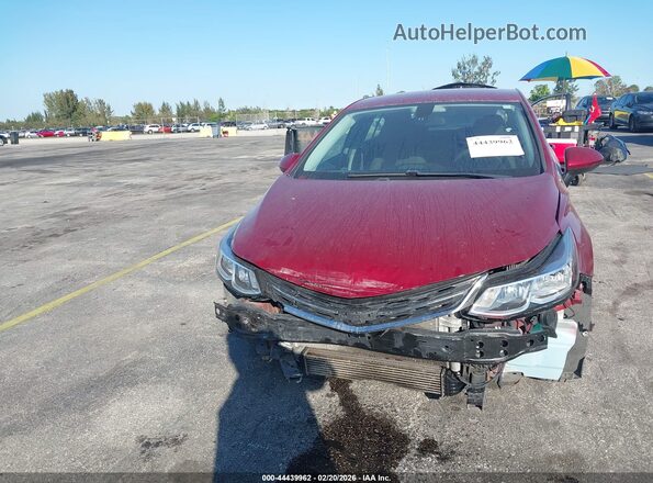 3G1BE6SM6JS642142 2018 CHEVROLET CRUZE Red წინა ხედი