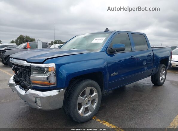 3GCPCREC1JG126314 2018 CHEVROLET SILVERADO Синий Передняя левая четверть