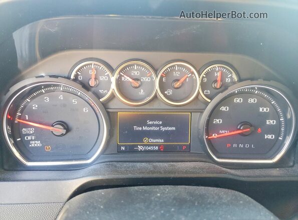 3GCPWCED2KG195107 2019 CHEVROLET SILVERADO Серый Вид щитка приборов