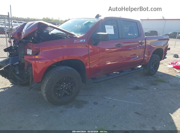 3GCPYCEF4LG181223 2020 CHEVROLET SILVERADO Red Առջևի ձախ երեք քառորդ տեսարան