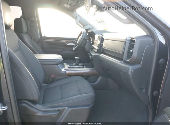 3GCUDEE80PG240981 2023 CHEVROLET SILVERADO Black Widok wnętrza z przodu