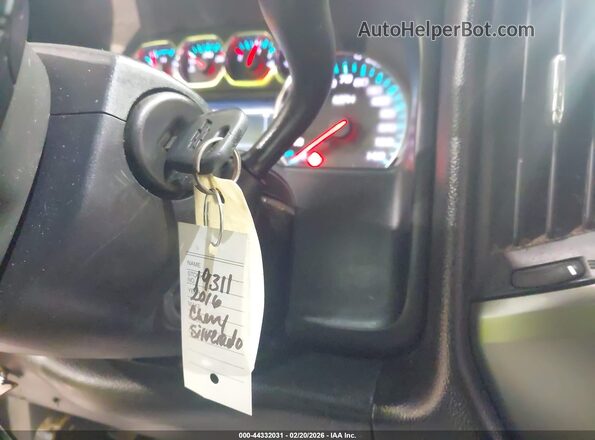 3GCUKREC9GG136135 2016 CHEVROLET SILVERADO Gray Առջևի վահանակի տեսք