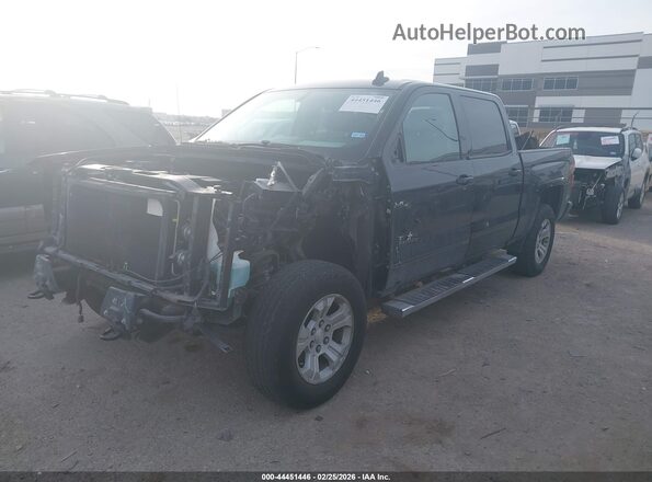 3GCUKRECXJG645139 2018 CHEVROLET SILVERADO Black Vista tres cuartos delantera izquierda