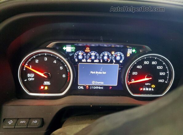 3GCUYGED0KG212538 2019 CHEVROLET 1500 Black Вид щитка приладів
