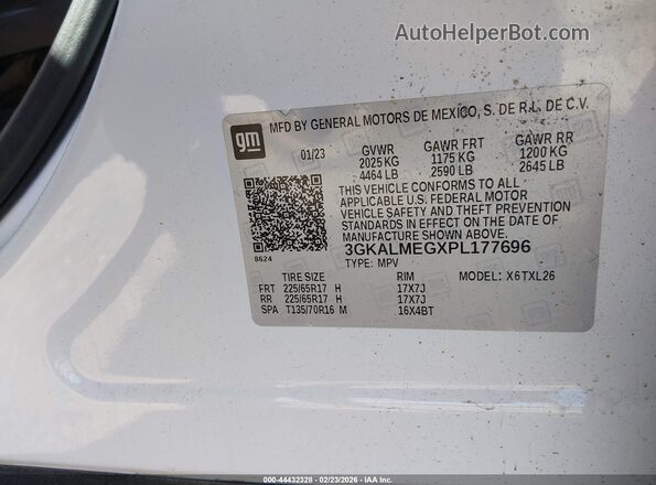 3GKALMEGXPL177696 2023 GMC TERRAIN Белый Вид подкапотного пространства