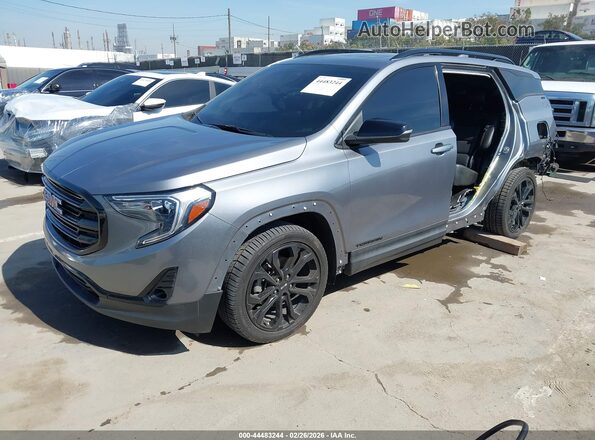 3GKALPEV1ML328632 2021 GMC TERRAIN Gray წინა მარცხენა ხედი სამი მეოთხედიდან