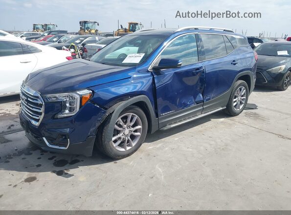 3GKALPEV6NL271250 2022 GMC TERRAIN Blue Przód lewy
