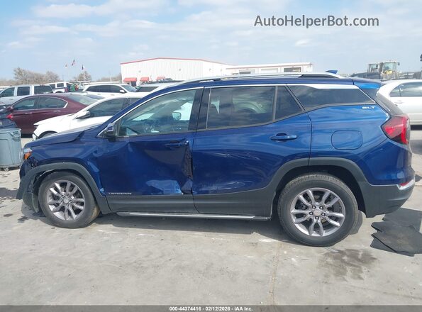 3GKALPEV6NL271250 2022 GMC TERRAIN Blue Widok wnętrza 360 stopni