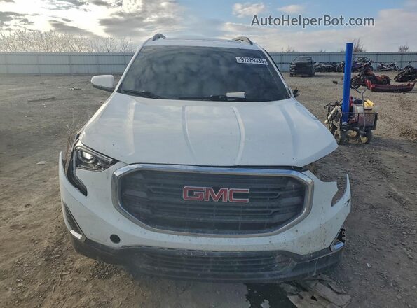 3GKALTEV8JL256655 2018 GMC TERRAIN White Widok z przodu