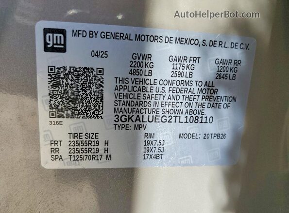 3GKALUEG2TL108110 2026 GMC TERRAIN Tan 