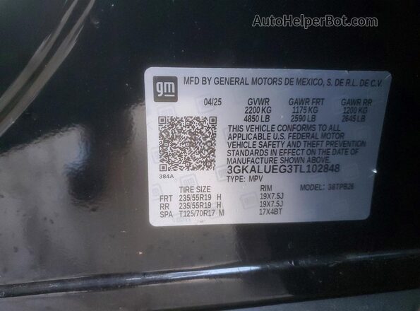 3GKALUEG3TL102848 2026 GMC TERRAIN Black 