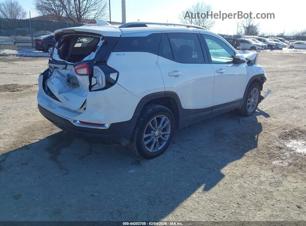 3GKALVEV0NL137595 2022 GMC TERRAIN White Trasero derecho