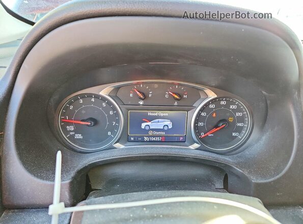 3GKALVEV3KL317763 2019 GMC TERRAIN Burgundy Widok zestawu wskaźników