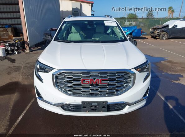 3GKALXEX0JL318686 2018 GMC TERRAIN White Вид щитка приладів
