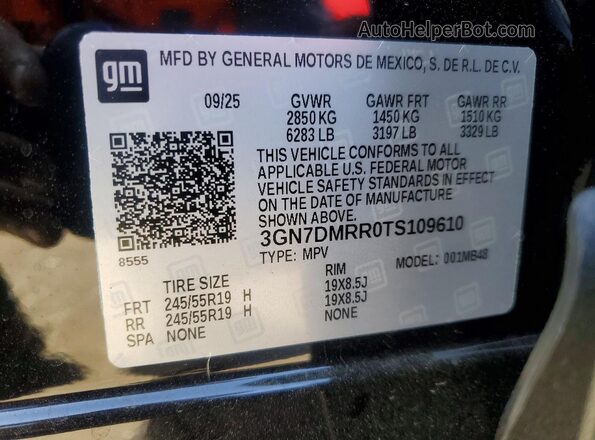 3GN7DMRR0TS109610 2026 CHEVROLET EQUINOX Black ძრავის განყოფილების ხედი