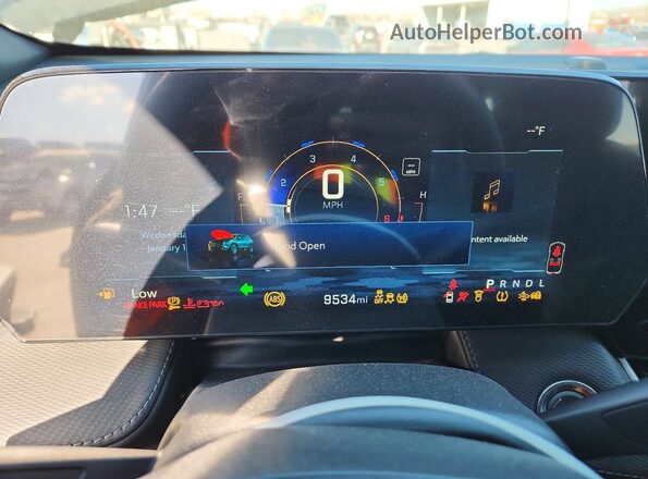3GNAXHEG0TL201786 2026 CHEVROLET EQUINOX Black Вид щитка приладів