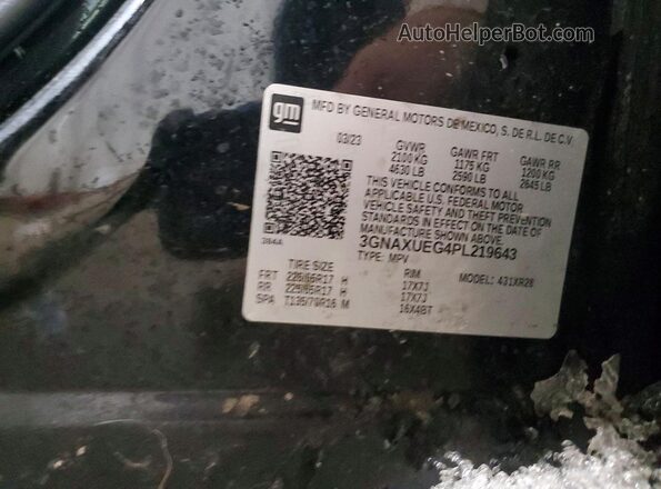 3GNAXUEG4PL219643 2023 CHEVROLET EQUINOX Black 