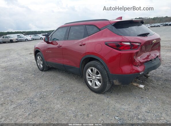 3GNKBBRA0LS615890 2020 CHEVROLET BLAZER Red Trasero izquierdo