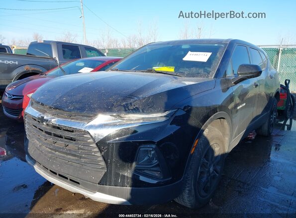 3GNKBCR45MS572312 2021 CHEVROLET BLAZER Black წინა მარცხენა ხედი სამი მეოთხედიდან