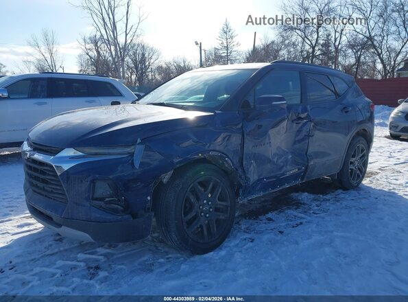 3GNKBCR46NS170428 2022 CHEVROLET BLAZER Синий Передняя левая четверть