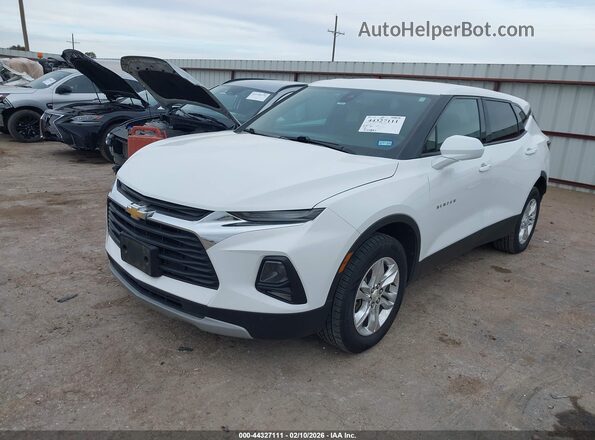3GNKBCR49NS200263 2022 CHEVROLET BLAZER White Vista tres cuartos delantera izquierda