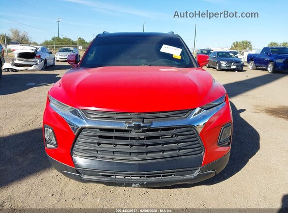 3GNKBERS8PS229525 2023 CHEVROLET BLAZER Red წინა პანელის ხედი