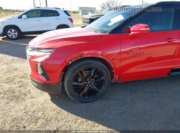 3GNKBERS8PS229525 2023 CHEVROLET BLAZER Red წინა ხედი