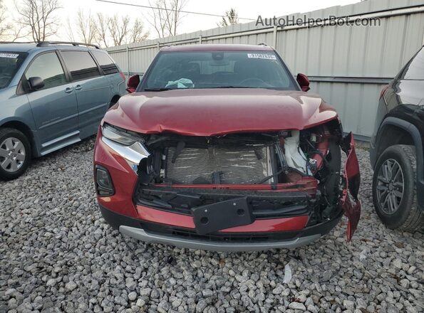 3GNKBHR41NS157745 2022 CHEVROLET BLAZER Burgundy Vista frontal