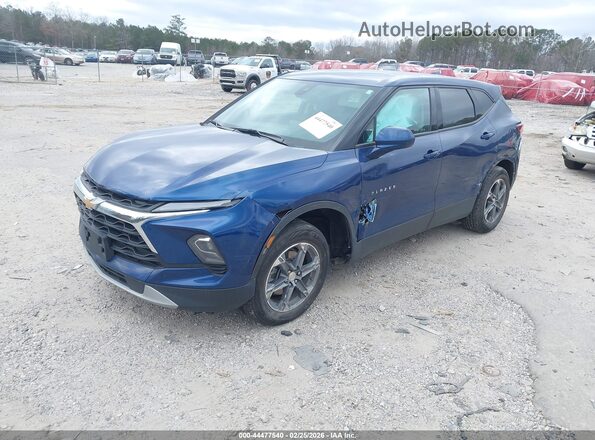 3GNKBHR44PS157306 2023 CHEVROLET BLAZER Blue Առջևի ձախ երեք քառորդ տեսարան