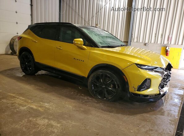 3GNKBKRS4NS238248 2022 CHEVROLET BLAZER Золотой Передняя правая четверть